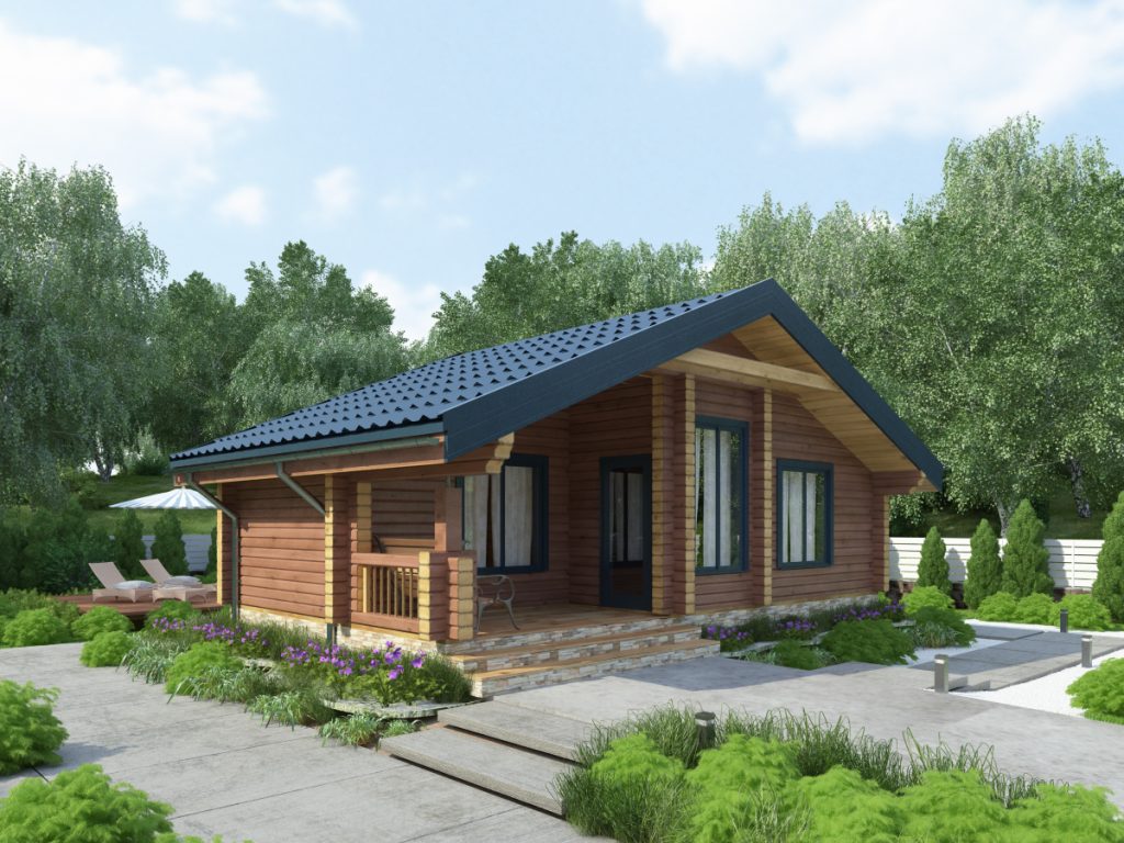 Moderný zrubový dom